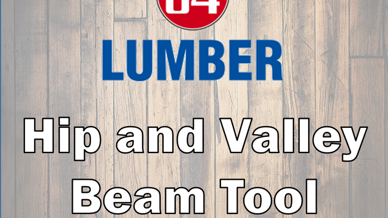 Hip and Valley - Beam Tool in Square Takeoff